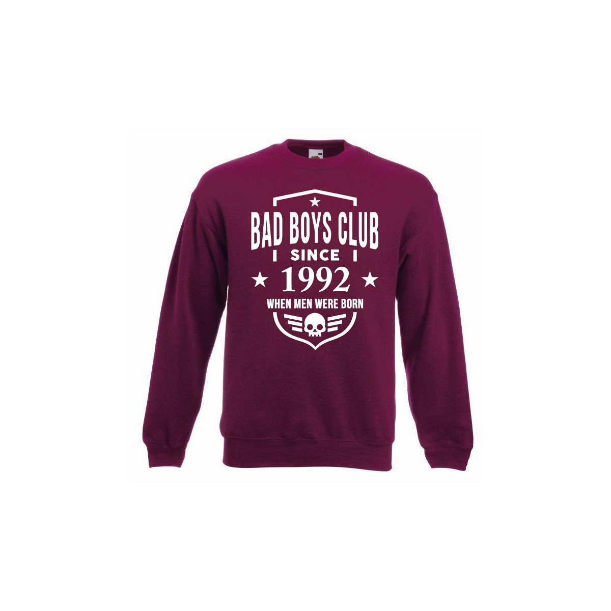 bluza oversize BBC SINCE burgund - przód
