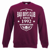 bluza oversize BBC SINCE burgund - przód