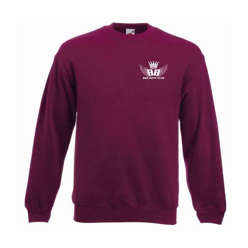 bluza oversize BBC WINGS burgund - przód