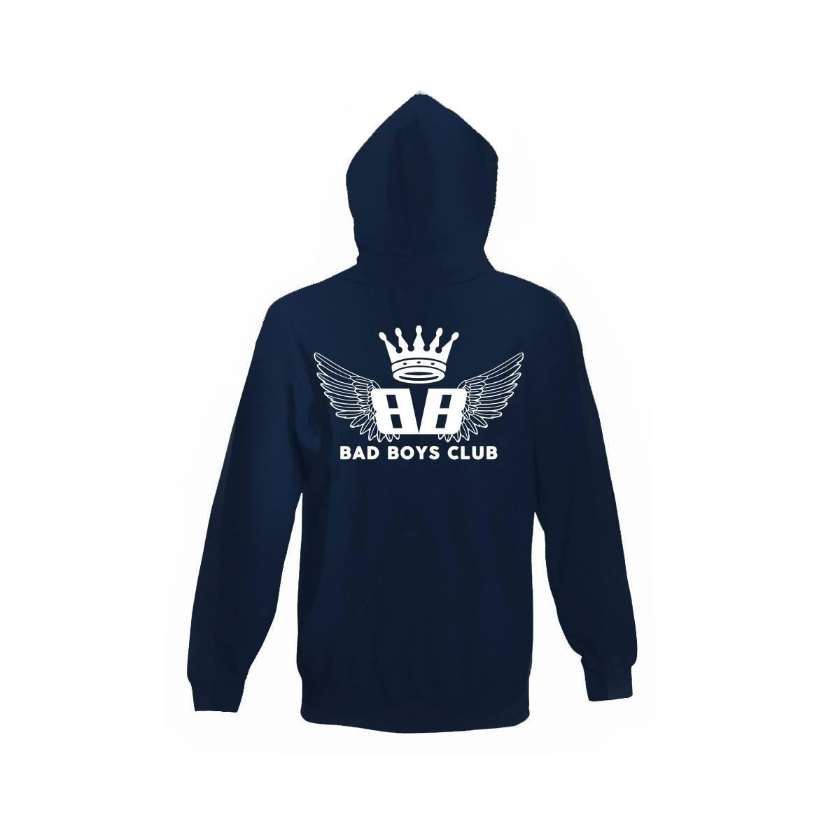 bluza z kapturem BBC WINGS czarna - napis z tyłu