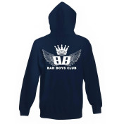 bluza z kapturem BBC WINGS czarna - napis z tyłu