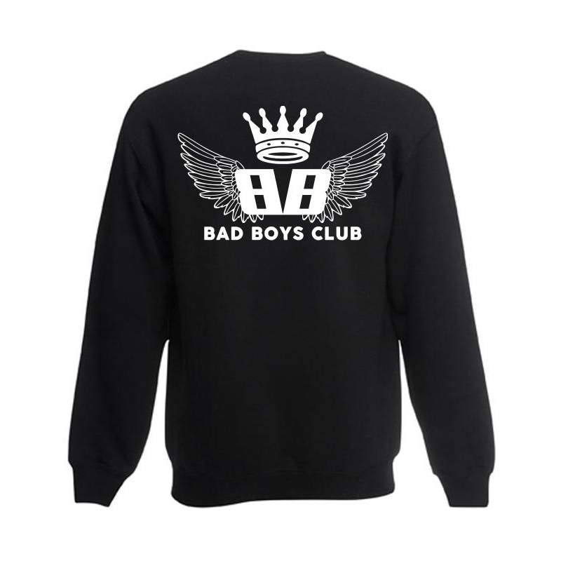 bluza oversize BBC WINGS szara - tył