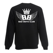 bluza oversize BBC WINGS szara - tył
