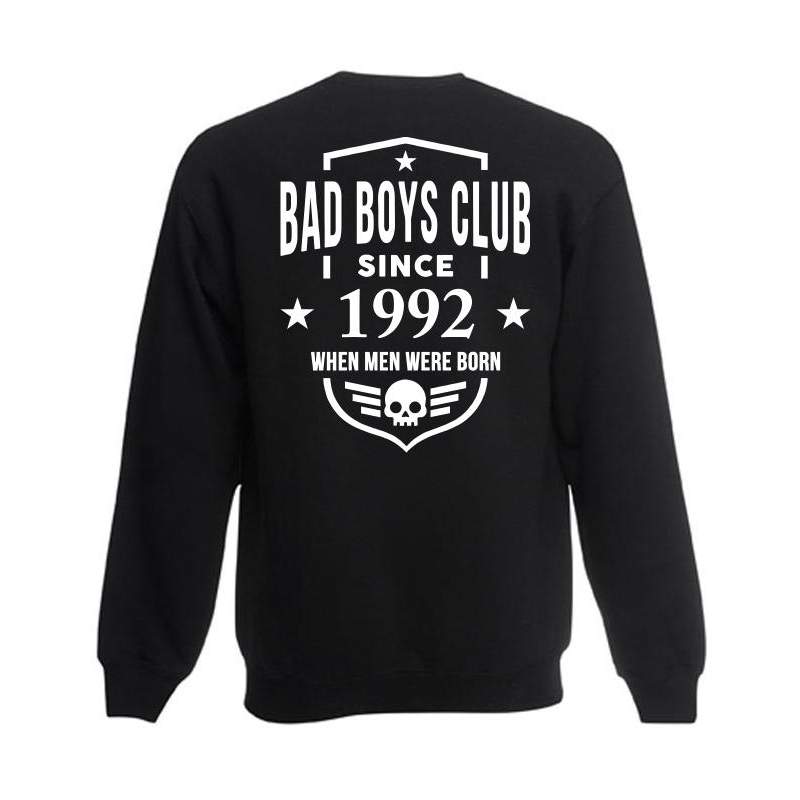 bluza oversize BBC SINCE szara - tył