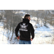 bluza z kapturem BBC WINGS szary - napis z tyłu