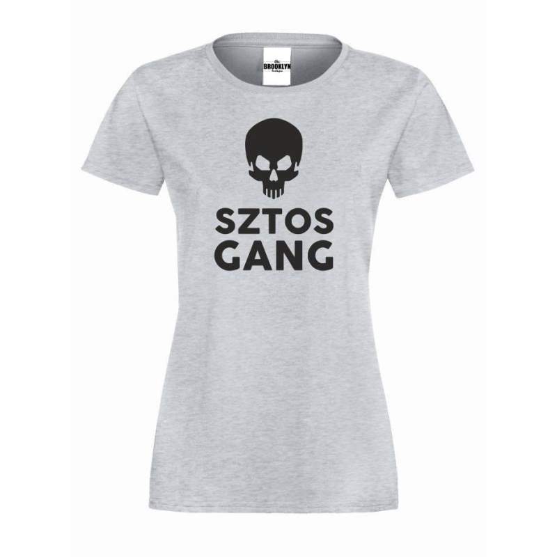 T-shirt lady SZTOS GANG SKULL
