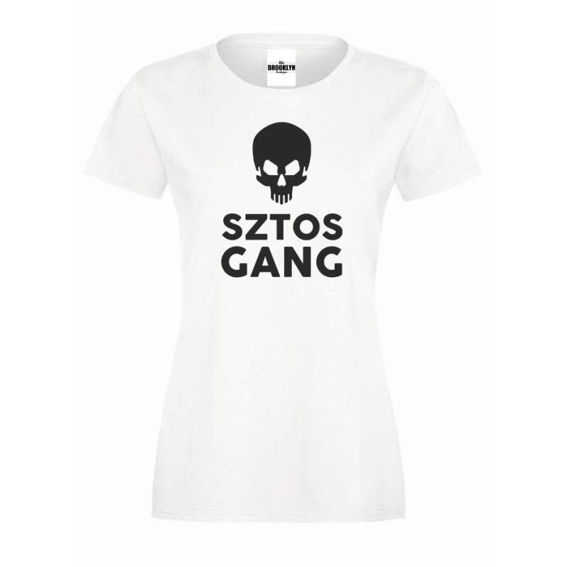 T-shirt lady SZTOS GANG SKULL