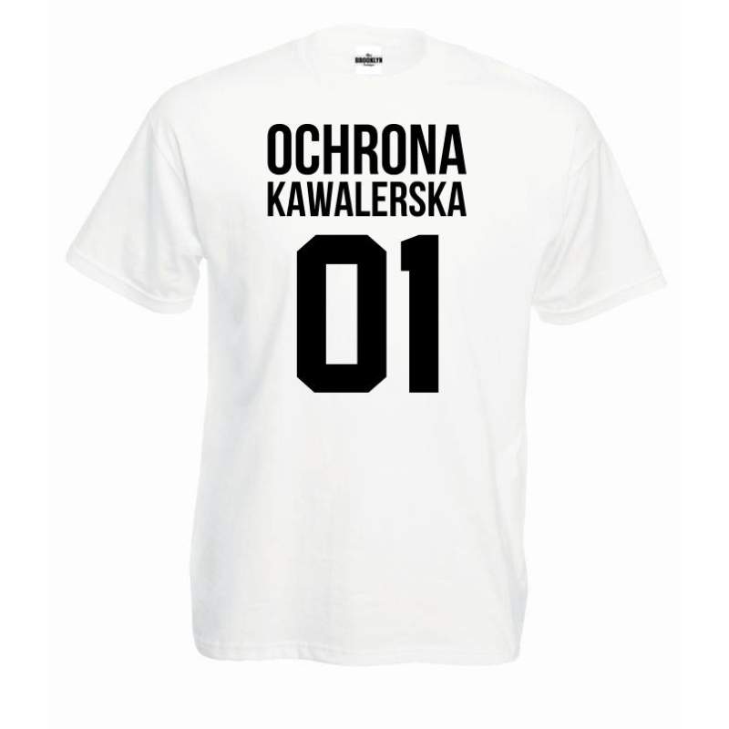 T-shirt oversize OCHRONA KAWALERSKA (własny numer)