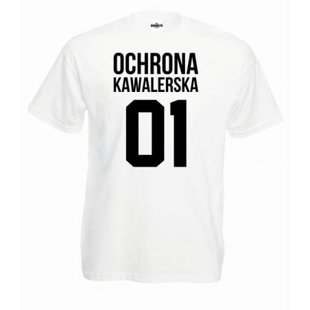 T-shirt oversize OCHRONA KAWALERSKA (własny numer)