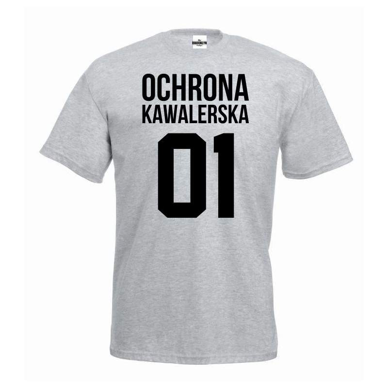 T-shirt oversize OCHRONA KAWALERSKA (własny numer)