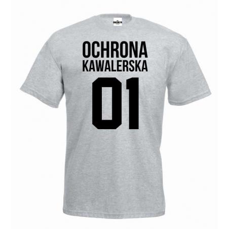 T-shirt oversize OCHRONA KAWALERSKA (własny numer)