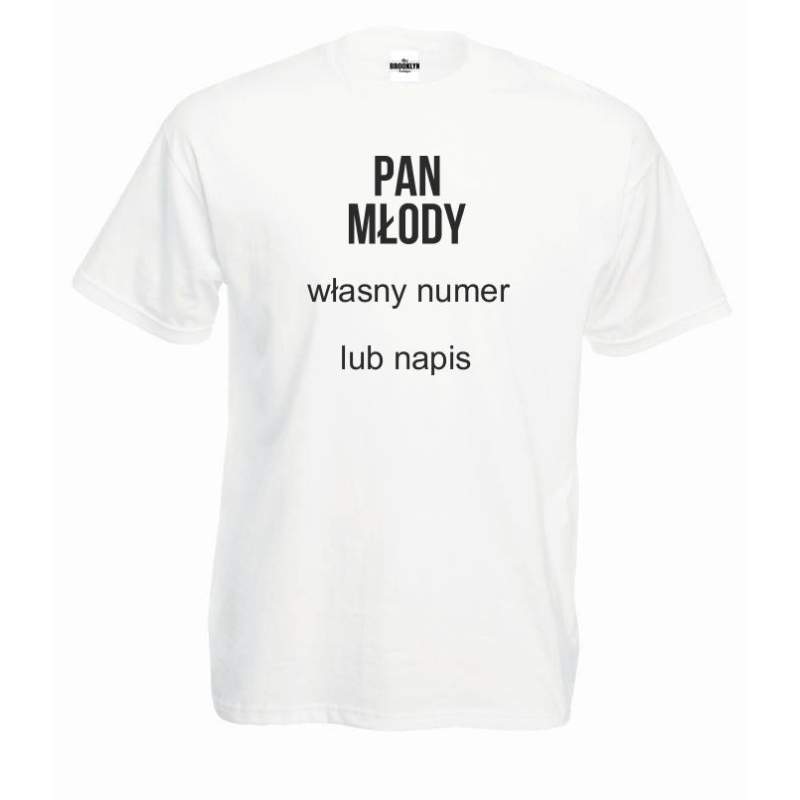 T-shirt oversize PAN MŁODY (własny numer)