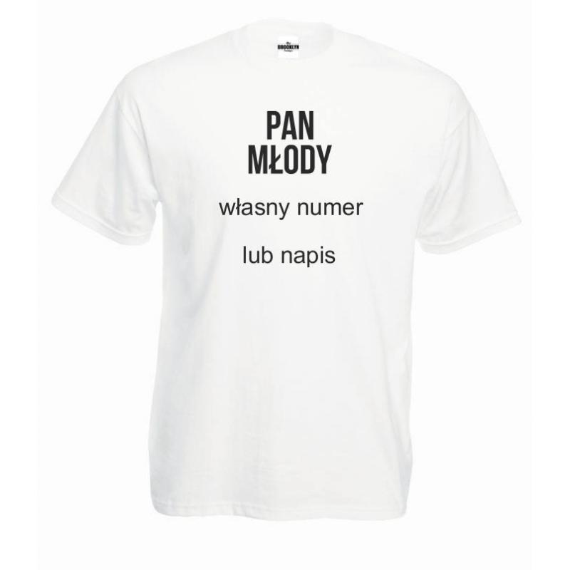 T-shirt oversize PAN MŁODY (własny numer) T-shirt oversize PAN MŁODY (własny numer)