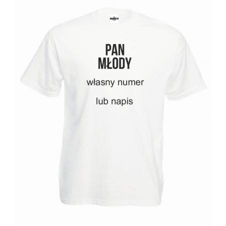 T-shirt oversize PAN MŁODY (własny numer)