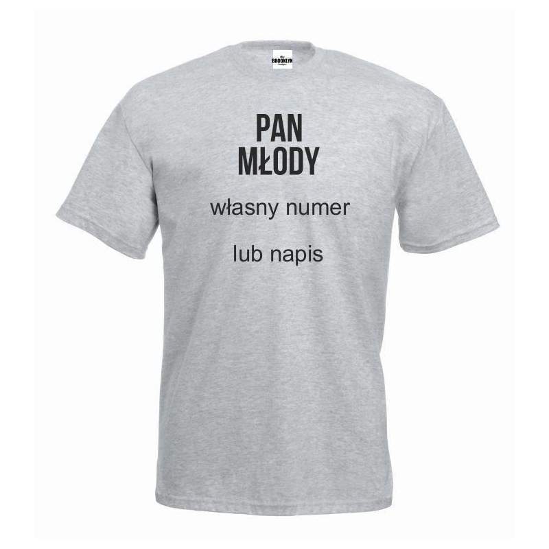 T-shirt oversize PAN MŁODY (własny numer)