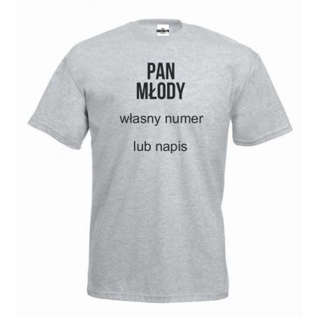 T-shirt oversize PAN MŁODY (własny numer)