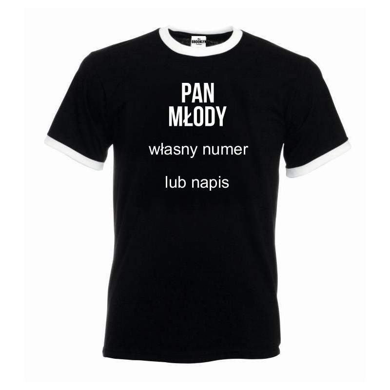 T-shirt oversize PAN MŁODY (własny numer)