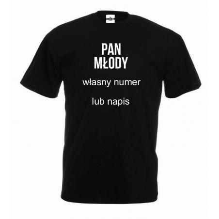 T-shirt oversize PAN MŁODY (własny numer)