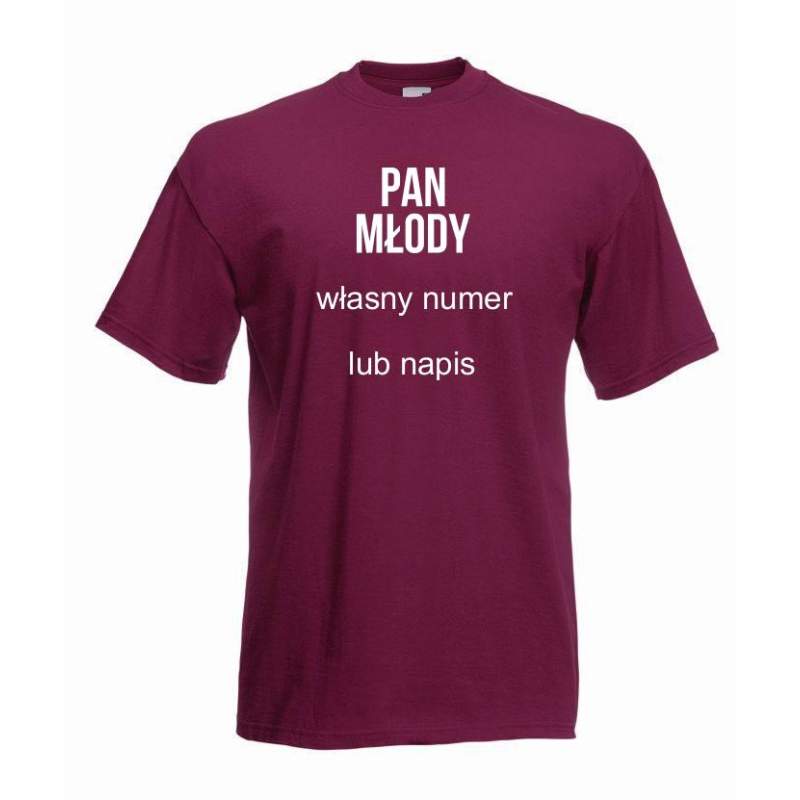 T-shirt oversize PAN MŁODY (własny numer)