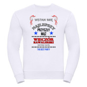 Bluza oversize DTG NAJLEPSZY PRZYSZŁY MĄŻ