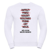 Bluza oversize DTG OSTATNI WIECZÓR WOLNOŚCI