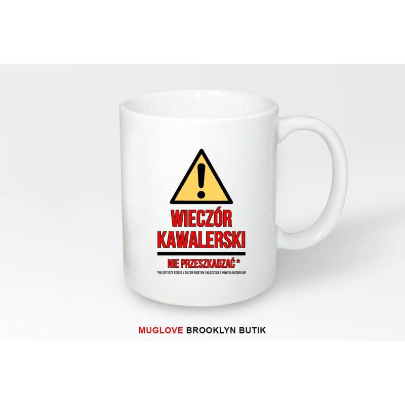 Kubek z nadrukiem NIE PRZESZKADZAĆ*