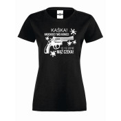 T-shirt lady MĄŻ CZEKA (własne napisy)