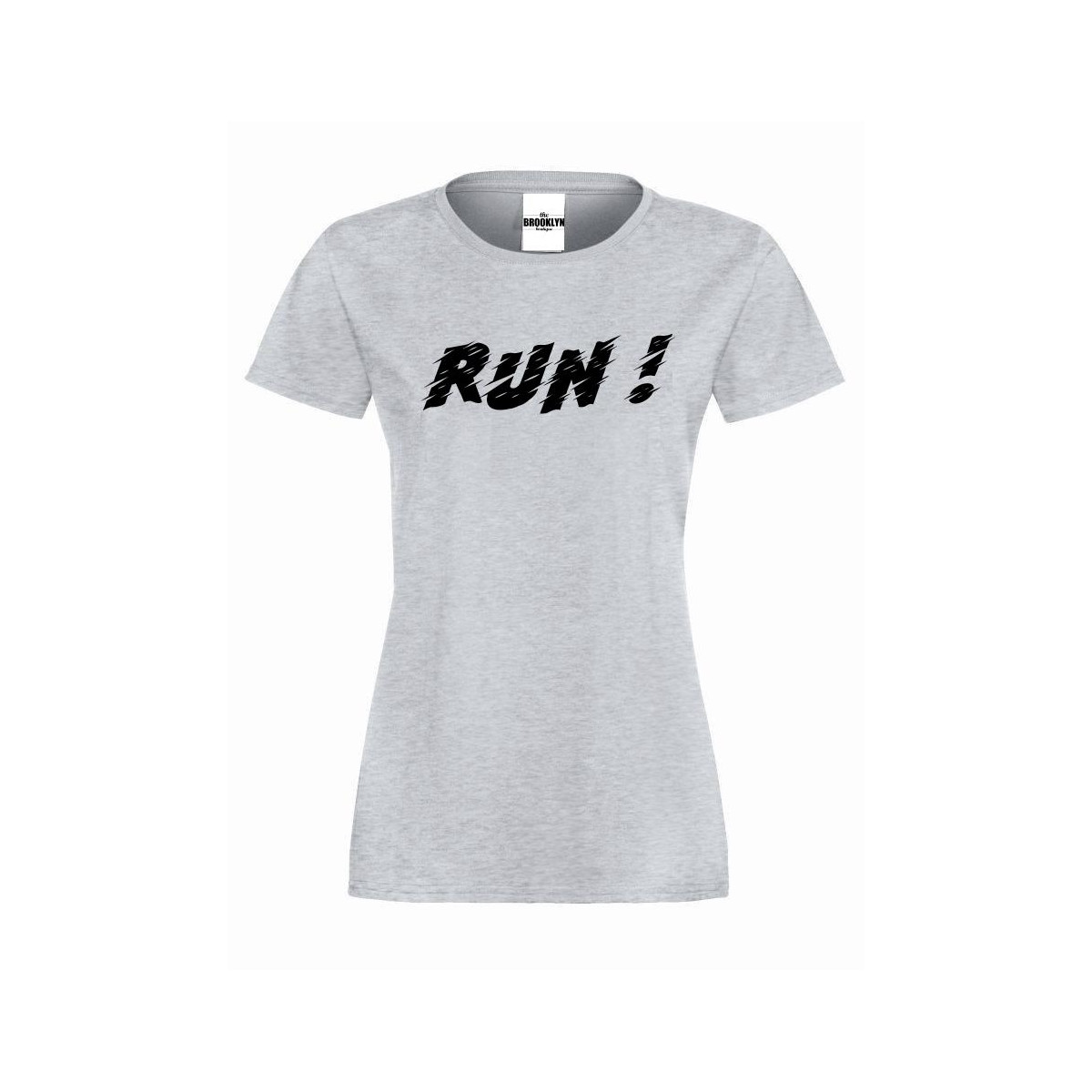 T-shirt lady RUN!