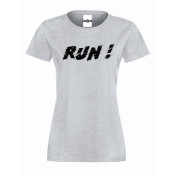 T-shirt lady RUN!