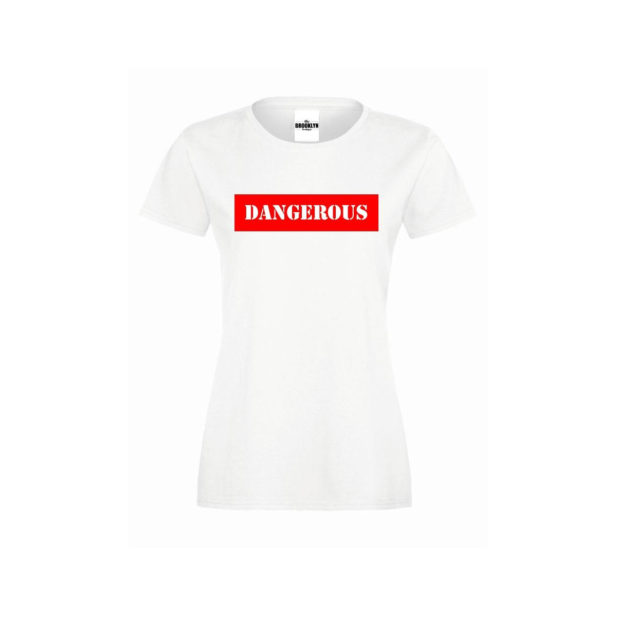 T-shirt lady slim DTG DANGEROUS RED