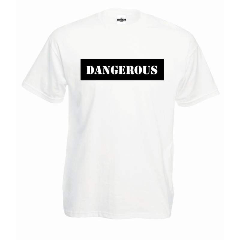 T-shirt oversize DTG DANGEROUS BLACK
