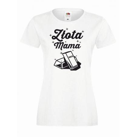 T-shirt lady ZŁOTA MAMA 
