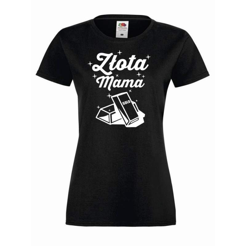 T-shirt lady ZŁOTA MAMA 