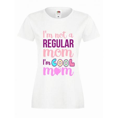 T-shirt lady slim DTG COOL MOM