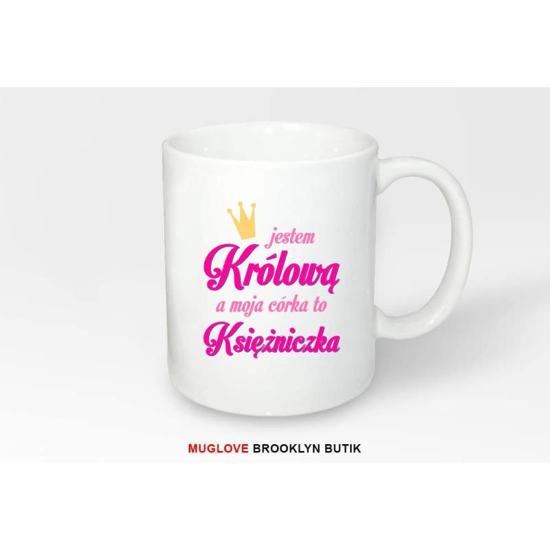 Kubek z nadrukiem KRÓLOWA KSIĘŻNICZKA