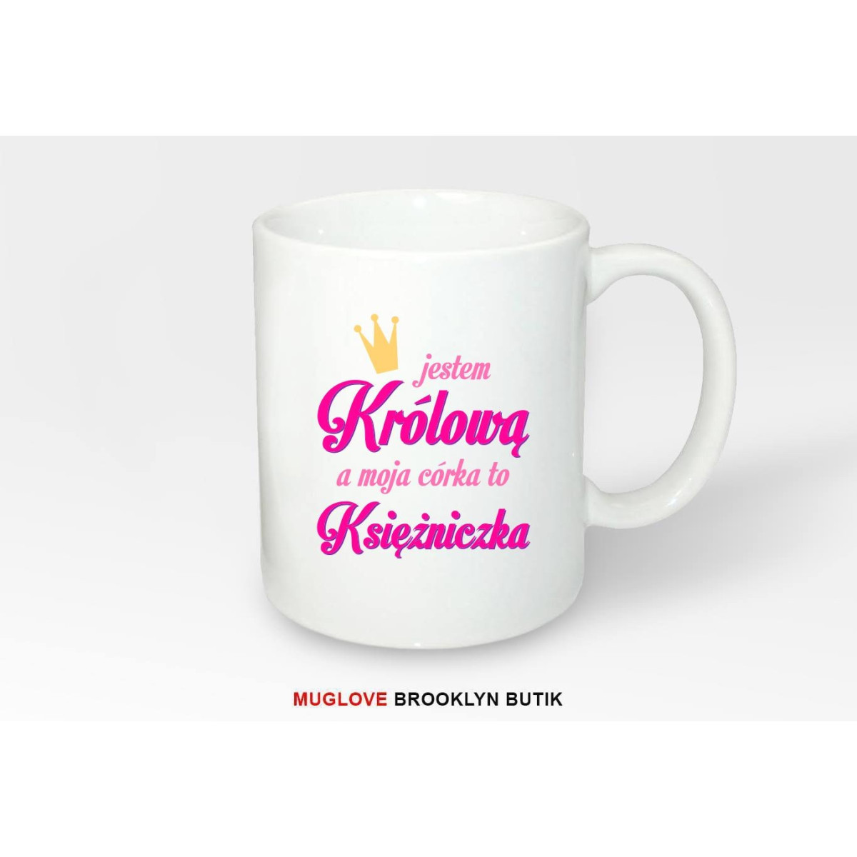 Kubek z nadrukiem KRÓLOWA KSIĘŻNICZKA