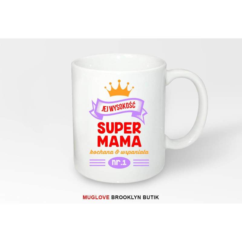 Kubek z nadrukiem SUPER MAMA