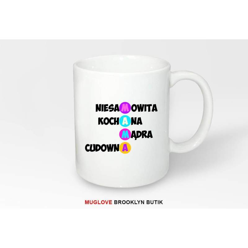 Kubek z nadrukiem NIESAMOWITA MAMA