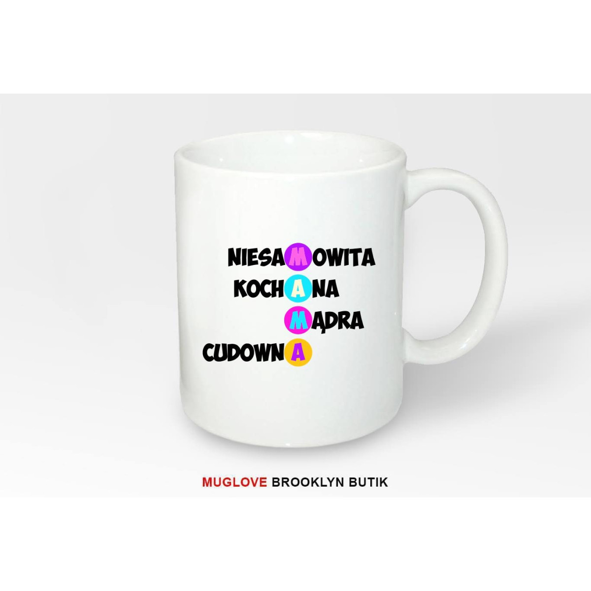 Kubek z nadrukiem NIESAMOWITA MAMA