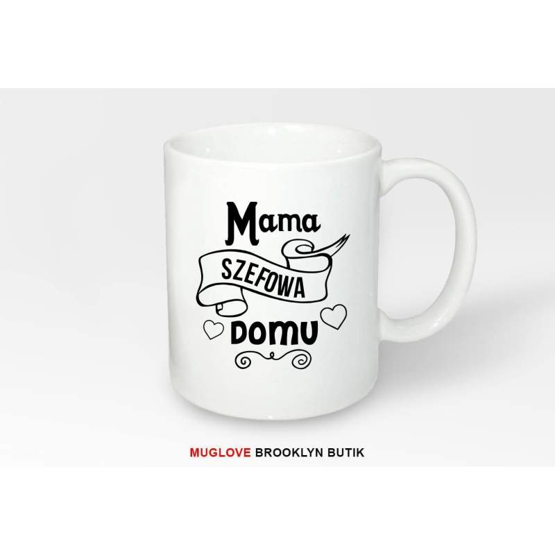 Kubek z nadrukiem SZEFOWA DOMU