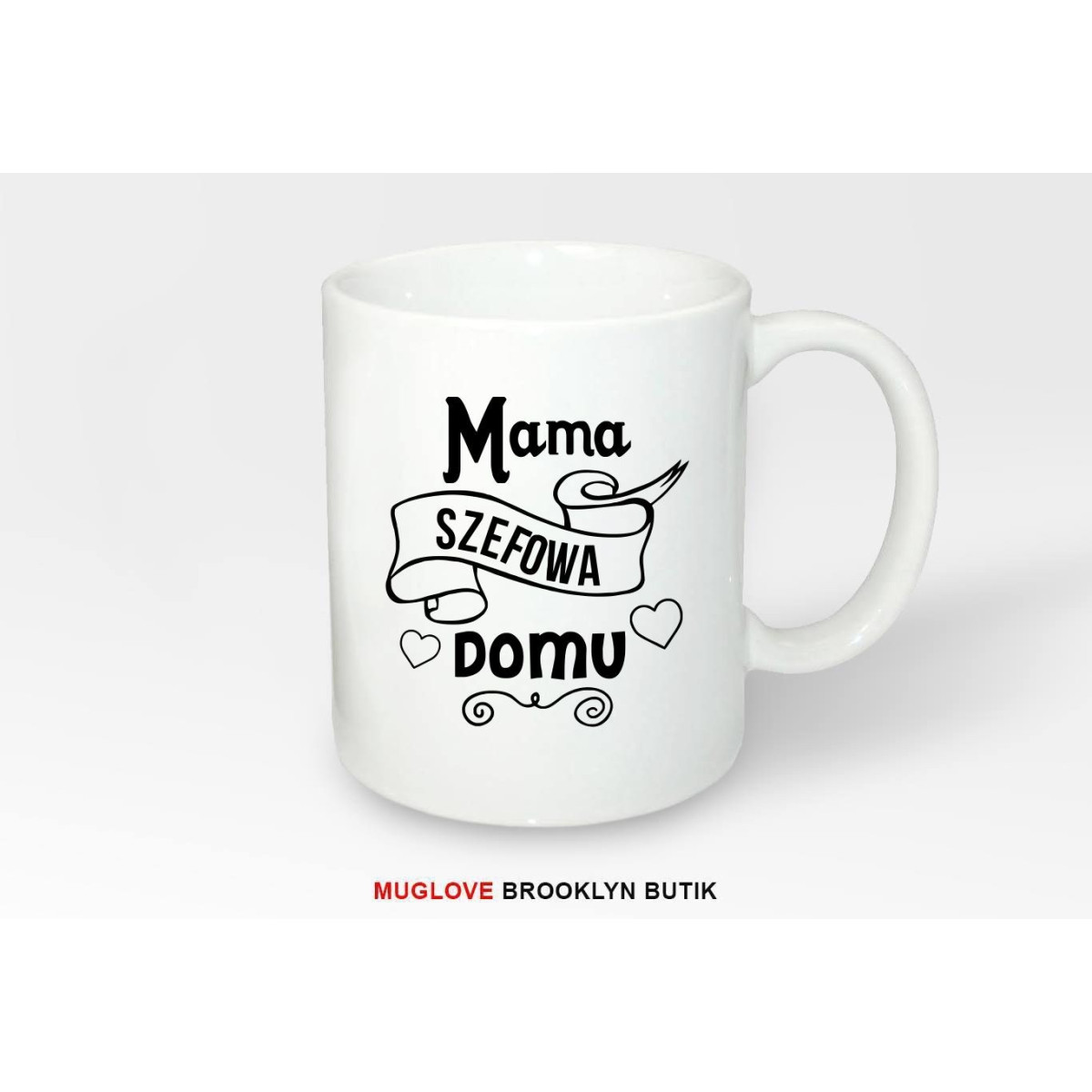 Kubek z nadrukiem SZEFOWA DOMU
