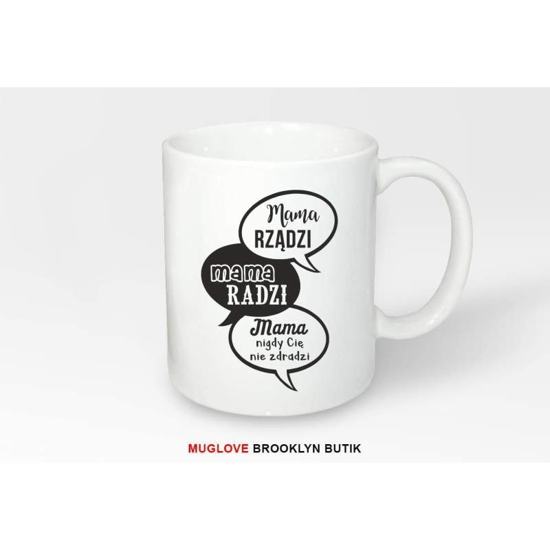 Kubek z nadrukiem MAMA RADZI