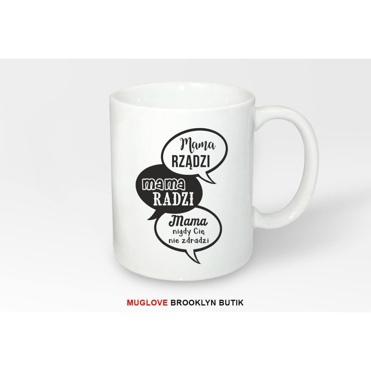 Kubek z nadrukiem MAMA RADZI