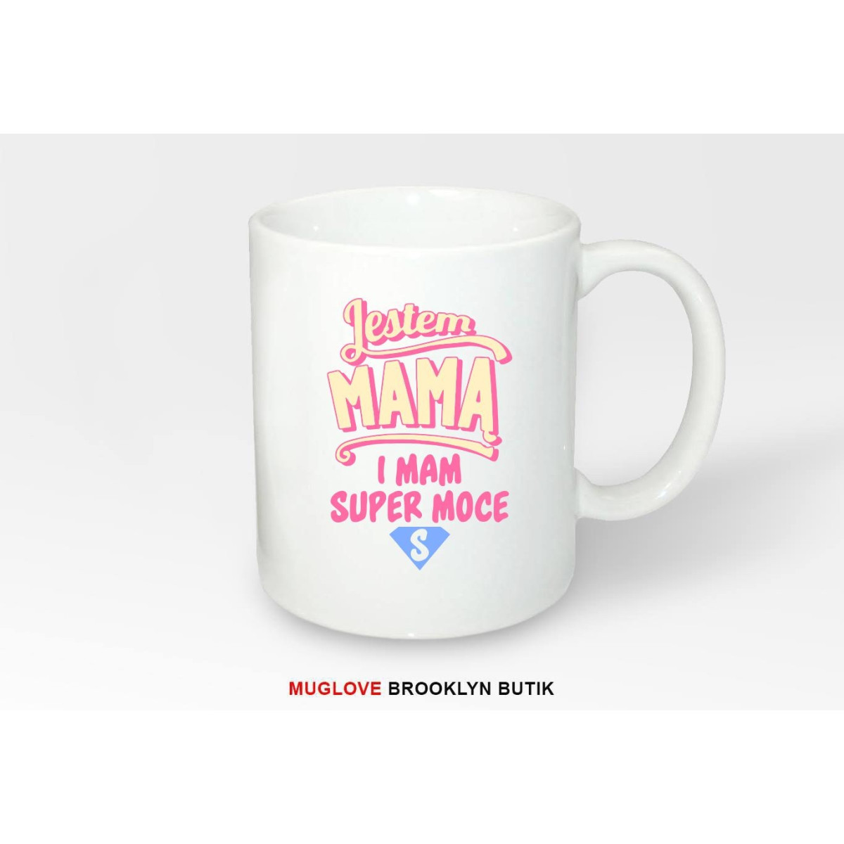 Kubek z nadrukiem JESTEM MAMĄ