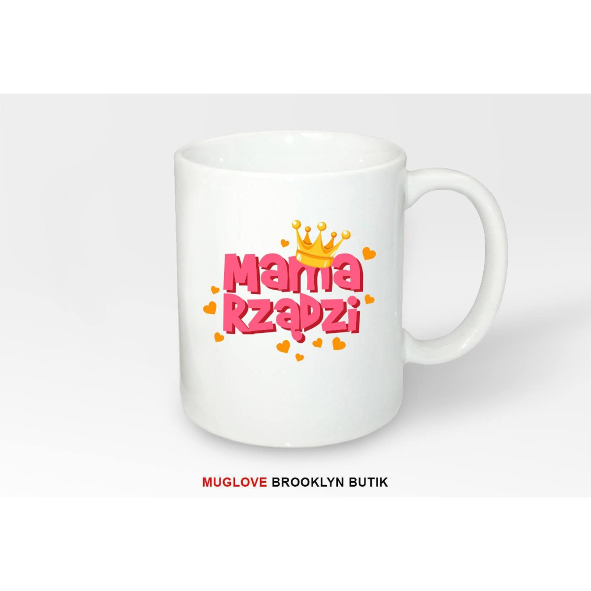 Kubek z nadrukiem MAMA RZĄDZI
