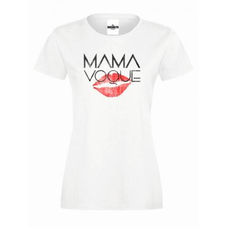 T-shirt lady slim DTG MAMA KISS