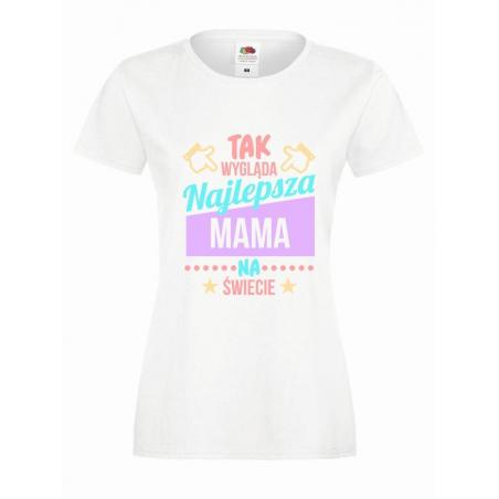 T-shirt lady slim DTG NAJLEPSZA MAMA