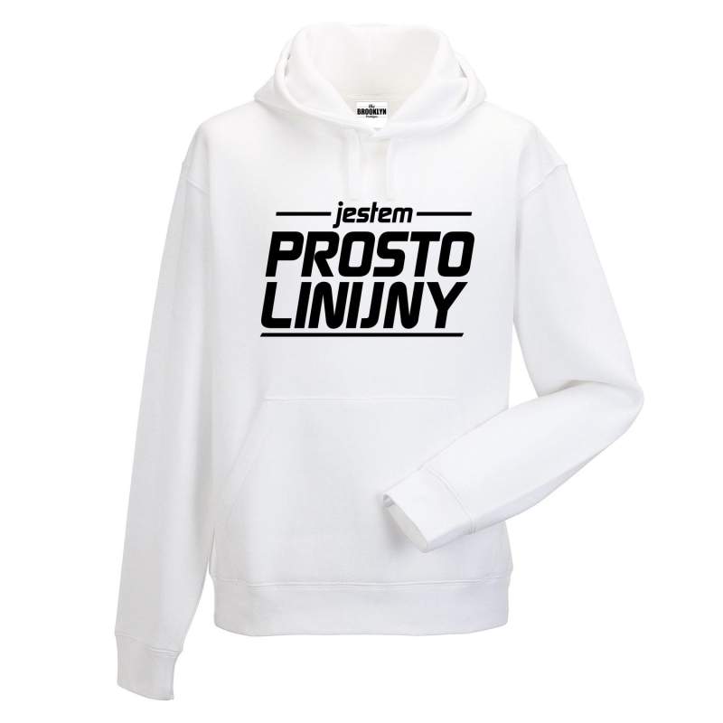 bluza z kapturem JESTEM PROSTOLINIJNY