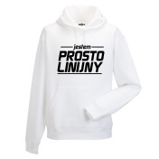 bluza z kapturem JESTEM PROSTOLINIJNY