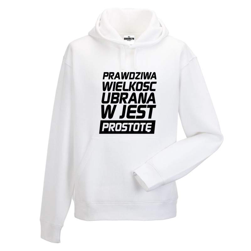 bluza z kapturem PRAWDZIWA WIELKOŚĆ